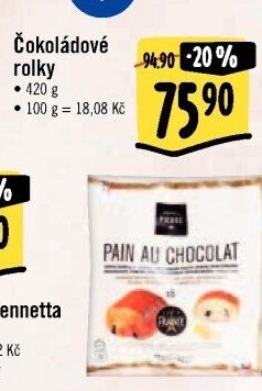 Rolky čokoládové mražené Pierre
