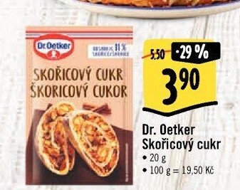 Skořicový cukr Dr. Oetker