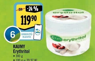 Sladidlo Kaumy erythritol 4Slim