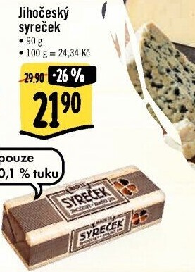 Sýr Syreček Jihočeský Madeta