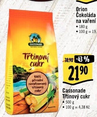 Třtinový cukr Cassonade