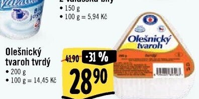 Tvaroh tvrdý Olešnický Moravia