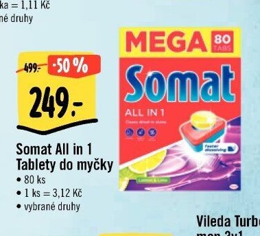 Somat All in 1 Tablety do myčky