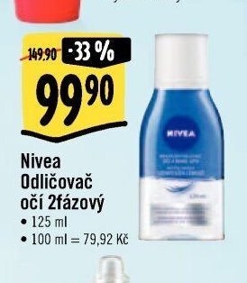 Nivea Odličovač očí 2fázový