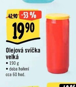 Olejová svíčka velká