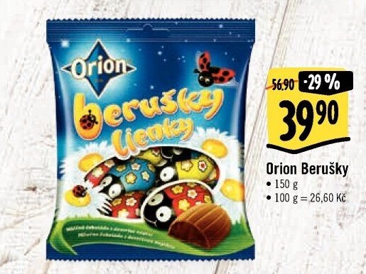 Čokoládové berušky Orion