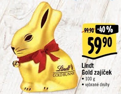 Čokoládový zajíc Lindt