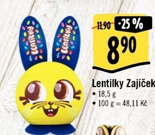 Čokoládový zajíc s lentilkami Orion