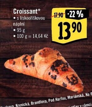 Croissant s náplní