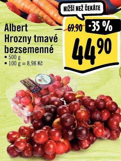 Hrozny tmavé bezsemenné Albert