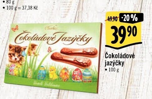 Jazýčky čokoládové Carla