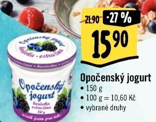 Jogurt ochucený Opočenský Bohemilk