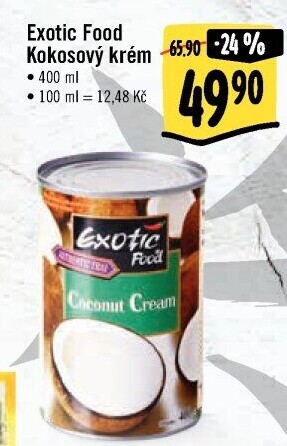 Kokosový krém Exotic food