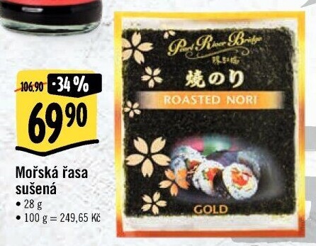 Mořské řasy Nori Pearl River Bridge