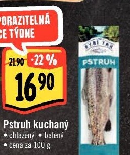 Pstruh kuchaný Albert