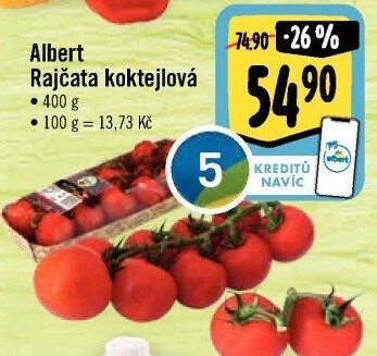 Rajčata koktejlová Albert