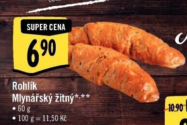 Rohlík Mlynářský žitný Albert