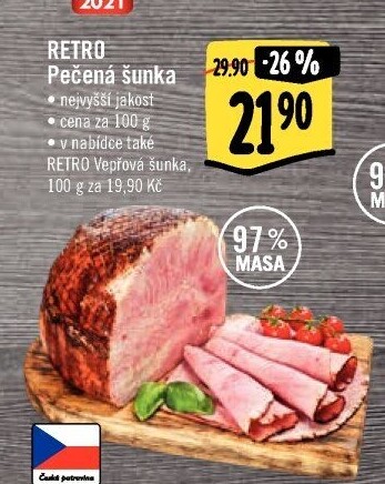 Šunka pečená nejvyšší jakosti Albert Retro