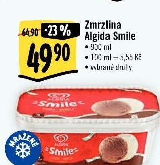 Zmrzlina ve vaničce Smile Algida