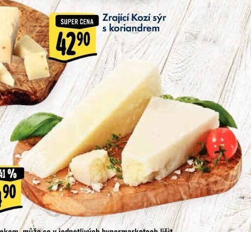 Zrající Kozí sýr s koriandrem