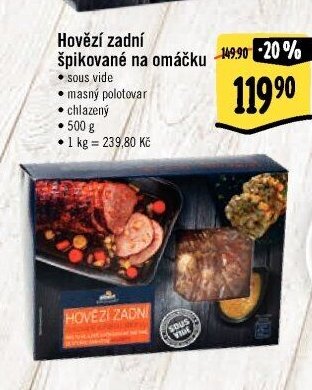 Hovězí zadní špikované na omáčku