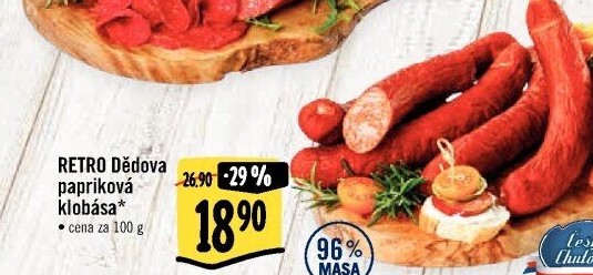 Dědova klobása papriková Albert Retro