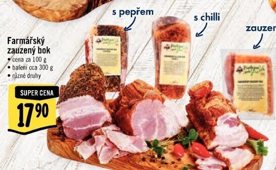 Farmářský zauzený bok Kostelecké uzeniny