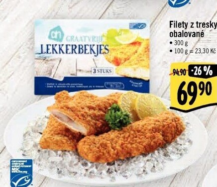 Filety z tresky obalované mražené Albert Heijn