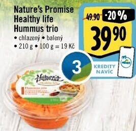 Hummus trio Healthy life Nature'
