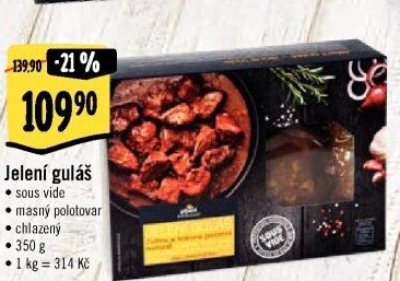 Jelení guláš Sous vide Albert Excellent