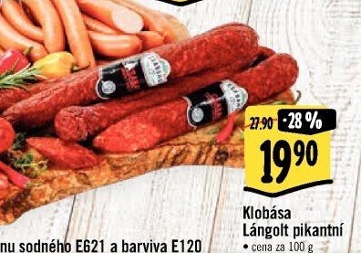 Klobása pikantní Langolt Csabahús