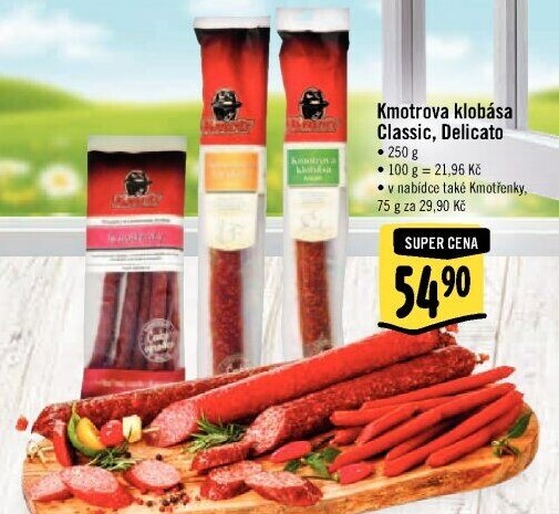 Kmotrova klobása classic Kmotr