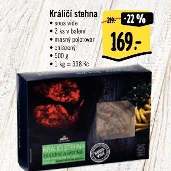 Králičí stehna Sous vide Albert Excellent