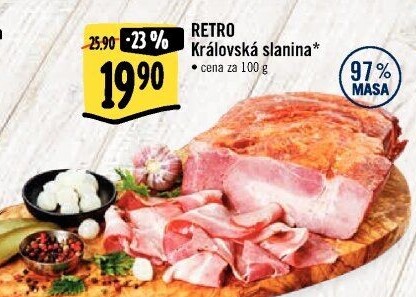 Královská slanina Albert Retro