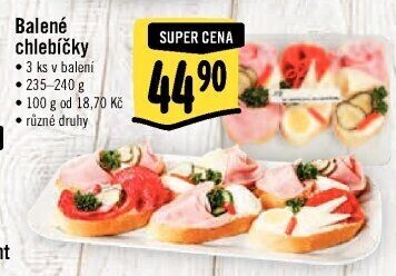 Obložený chlebíček