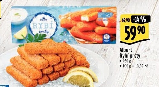 Rybí prsty mražené Albert