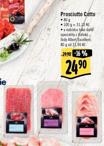 Šunka Prosciutto Cotto Albert Excellent