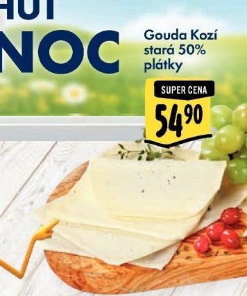 Sýr Gouda kozí stará 50%