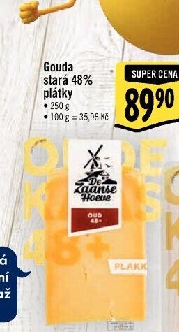 Sýr Gouda stará 48% De Zaanse Hoeve