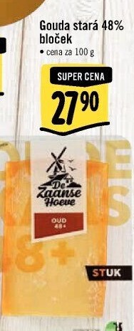Sýr Gouda stará 48% De Zaanse Hoeve