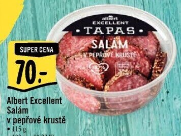 Tapas Salám v pepřové krustě Albert Excellent