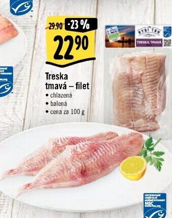 Treska tmavá filety Albert