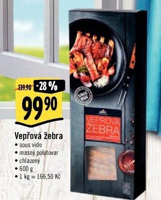 Vepřová žebra Sous vide Albert Excellent