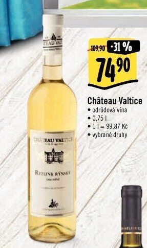 Vína Chateau Valtice