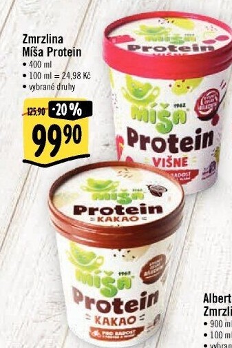 Zmrzlina proteinová v kelímku Míša