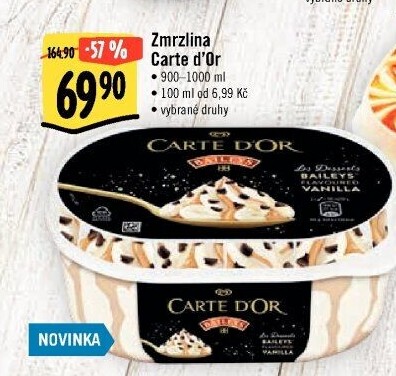 Zmrzlina ve vaničce Carte D'