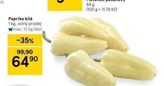 Paprika bílá