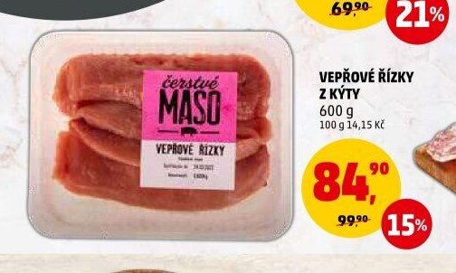 VEPŘOVÉ ŘÍZKY Z KÝTY