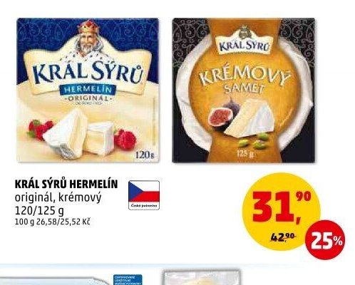 Král sýrů Hermelín