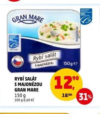 Rybí salát s majonézou Gran Mare